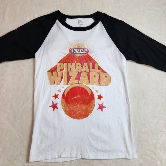 Vintage The Who Tommy Pinball Wizard Baseball Style Shirt Womens Small - Picture 5 of 7